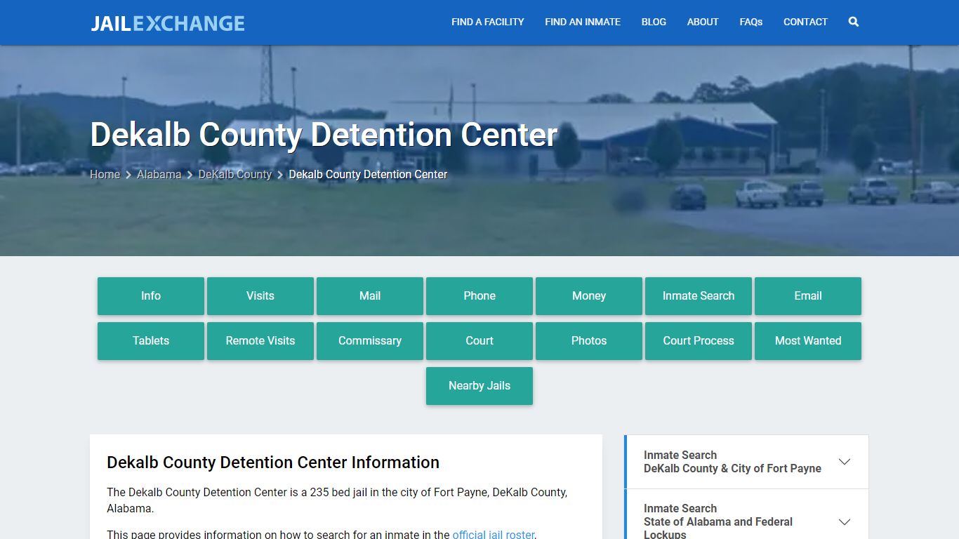 Dekalb County Detention Center, AL Inmate Search, Information
